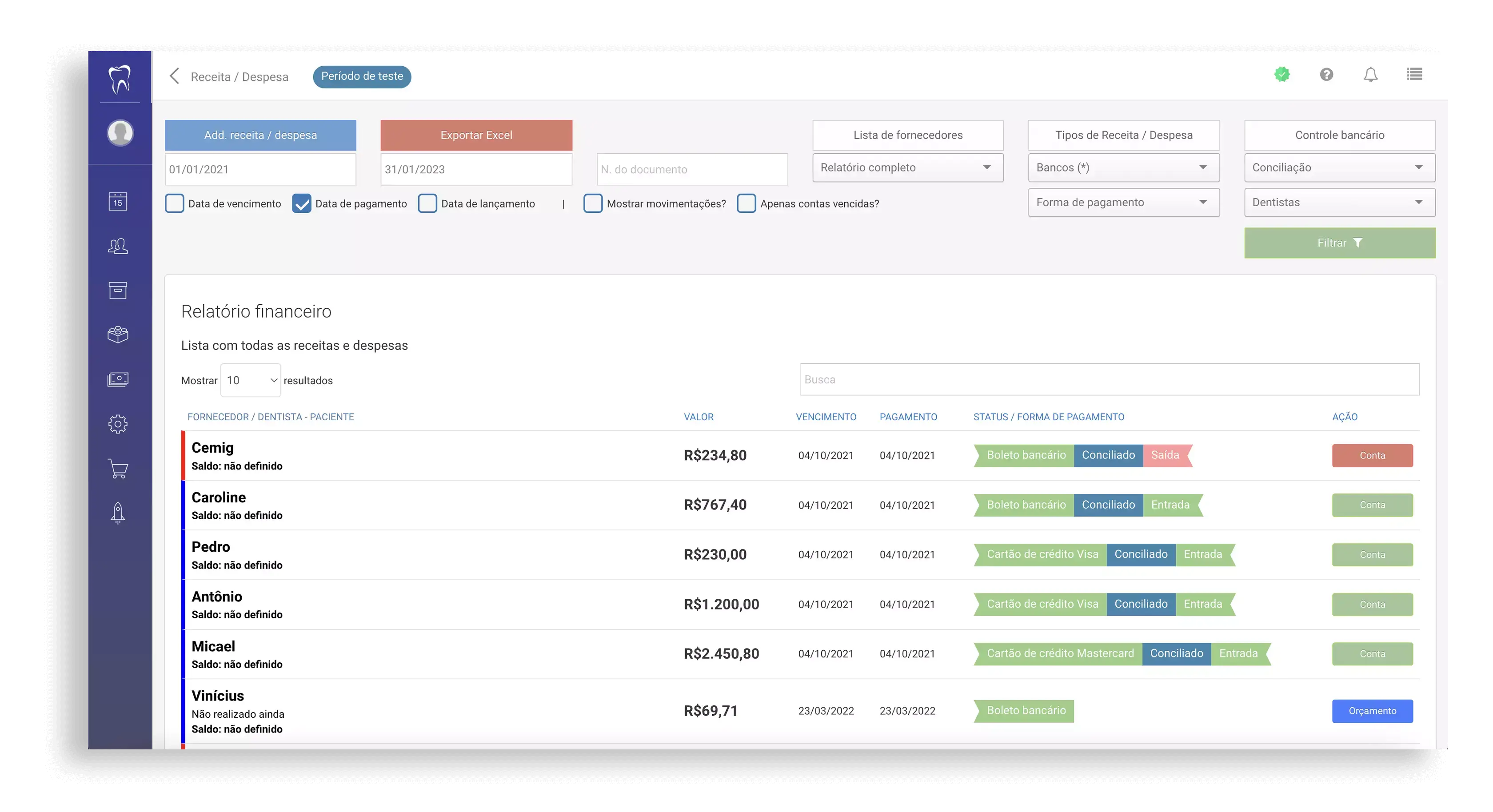 Software Odontológico com Odontograma - Simples Agenda